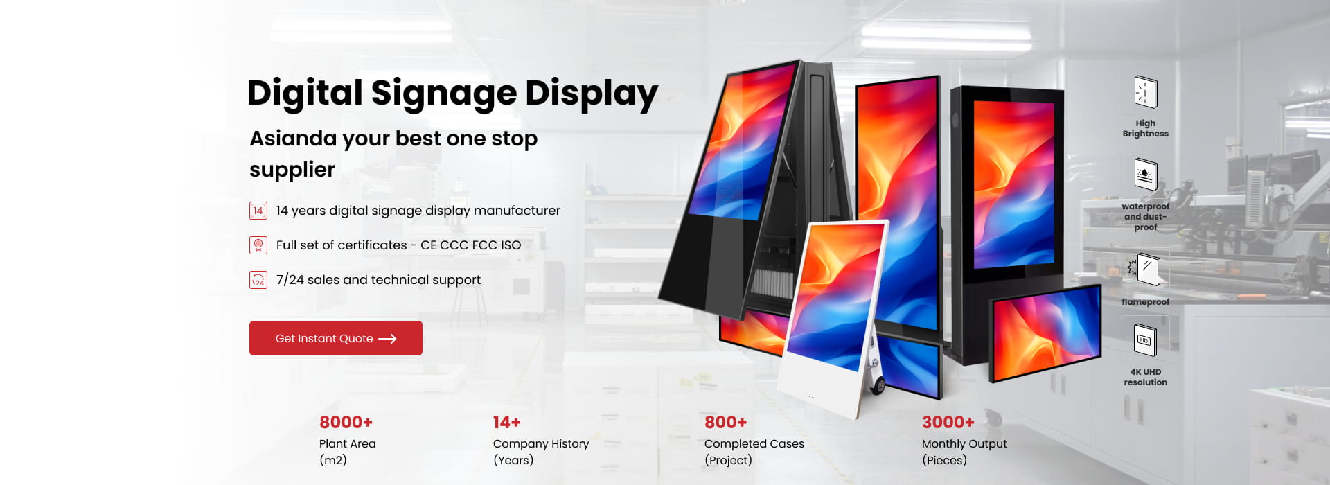 Asianda Digital Signage Manufacturer